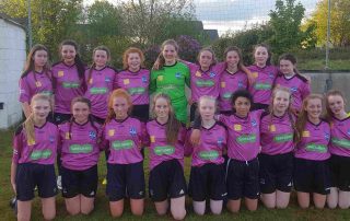 The Ballina Town FC U15 girls' team.